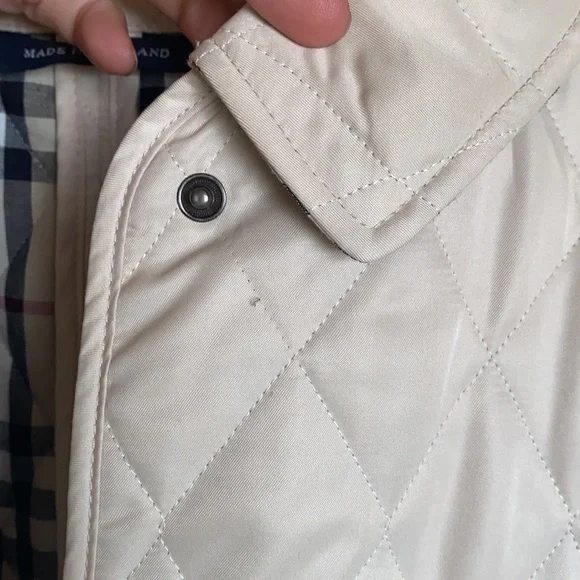 Burberry quilted jacket.Classic plaid and perfect for spring.
